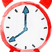 Watercolor Alarm Clock