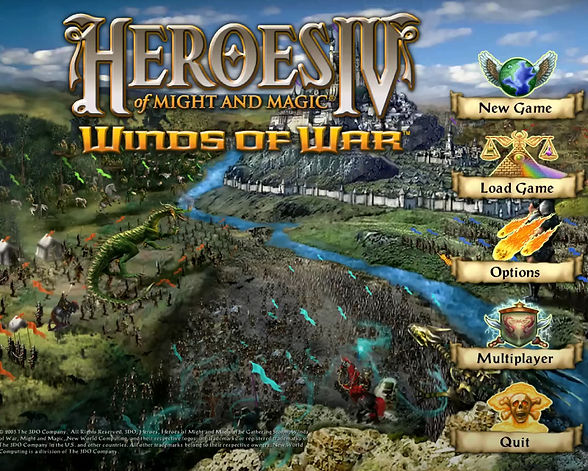 Heroes, Might, Magic, IV, Main menu, Winds of War