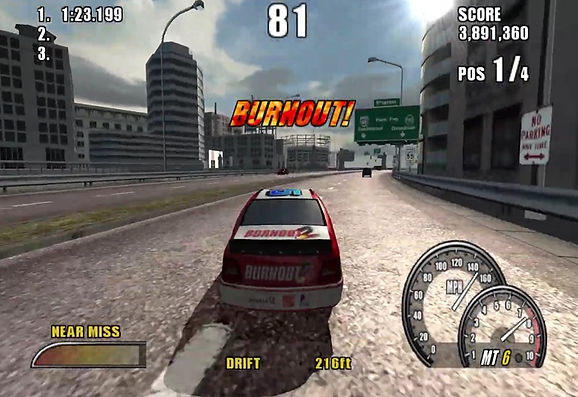Burnout 2, Point of Impact, PlayStation 2, boost