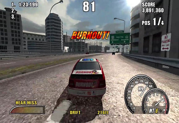 Burnout 2, Point of Impact, PlayStation 2, boost