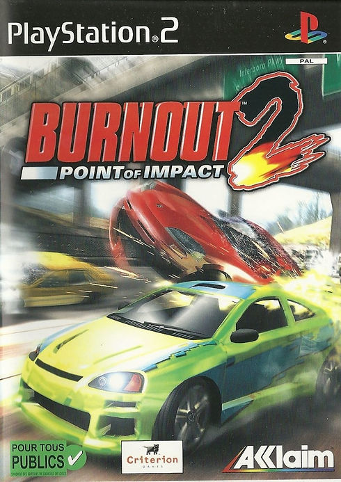 Burnout 2, Point of Impact, PlayStation 2, cover