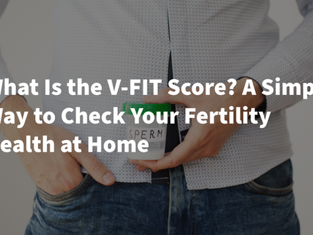 Man checking his male fertility health using the VajiAndro V-FIT Score