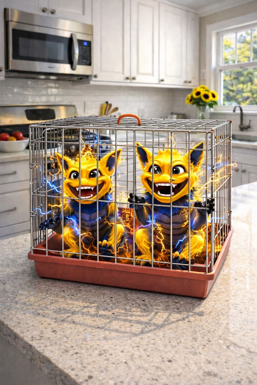 Close-up view of a safety electrical panel with circuit breakers