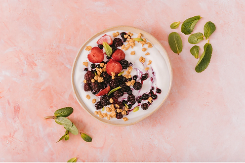 Yoghurt probiotic rich food