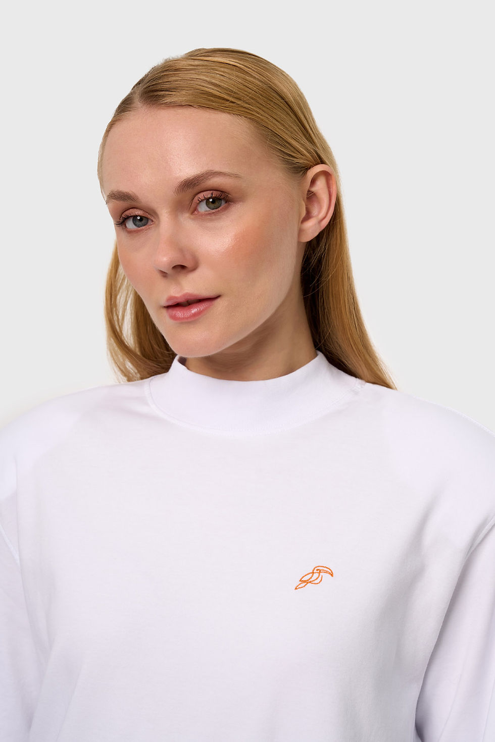 Küçük resim: TUREY Nakışlı - Çıt Çıt VatkalıDik Yaka Oversize Uzun Kol Basic