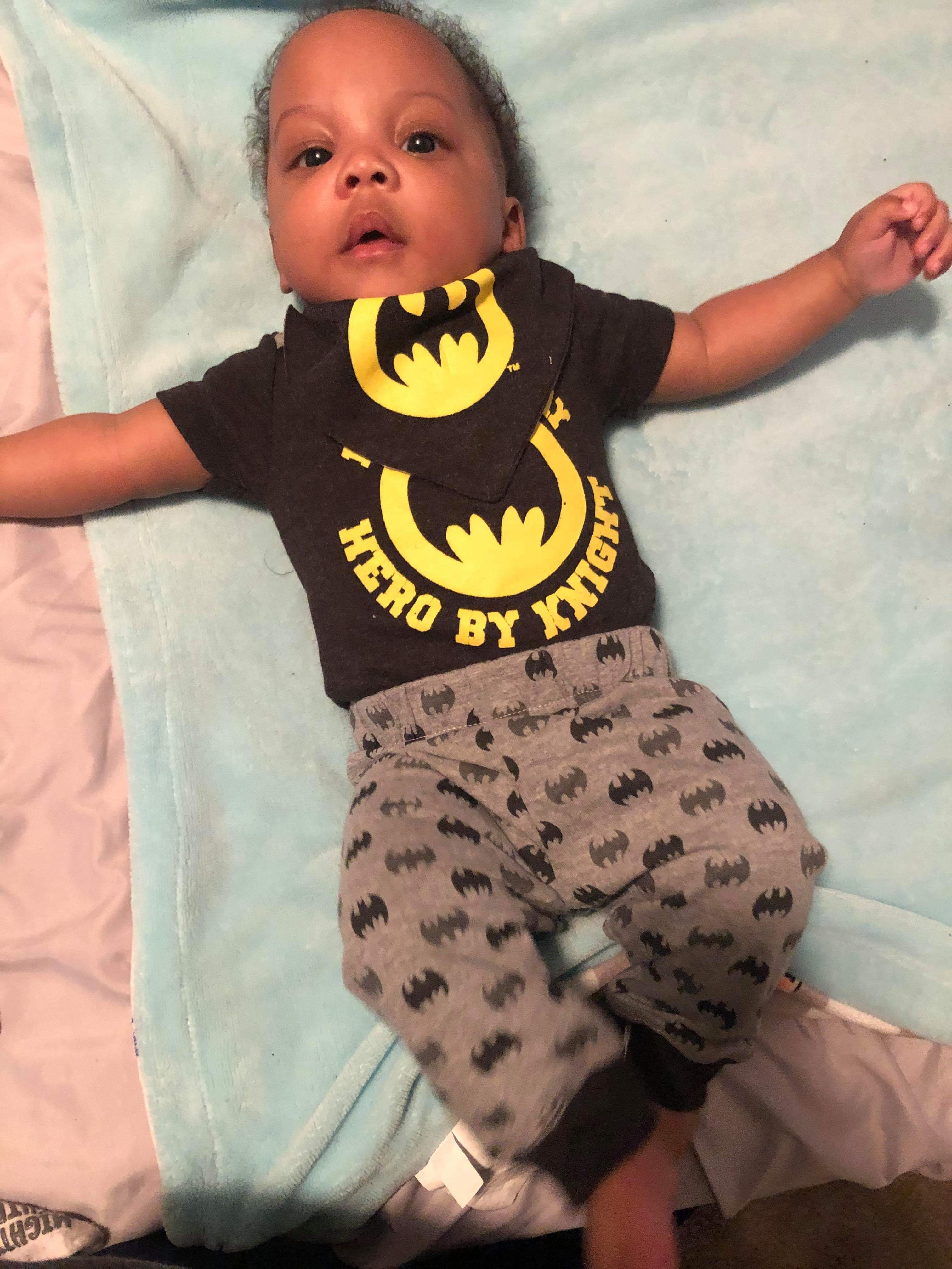 Batman Newborn 3pc Pant Set