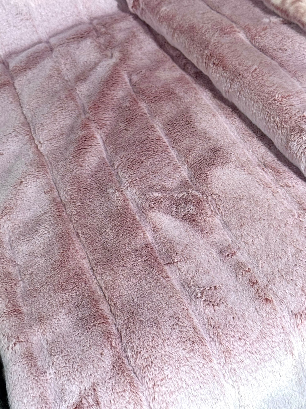 Thumbnail: 🌸 Luxe Minky Blanket – Wild Rose + Blush Leopard | 74" x 58"