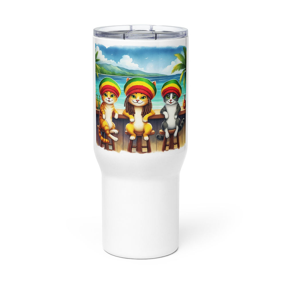 Travel mug with a handle