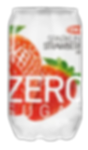 Flavored Sparkling Water 350ml - Sugar free Strawberry
