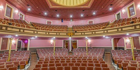The inside of the historic Twin City Opera House in McConnelsville, Ohio