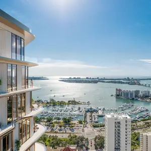 Downtown Sarasota Bay View from Waldorf Astoria Residences