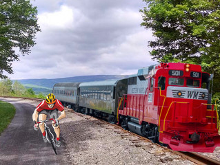 Race a locomotive on the Great Allegheny Passage