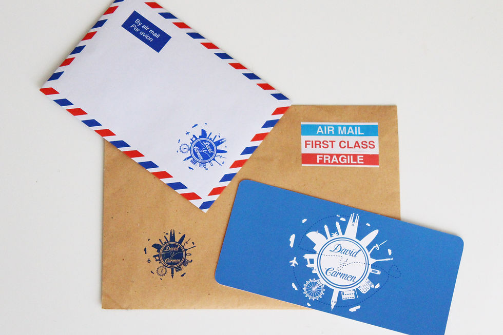 Sello y tarjeta de invitación