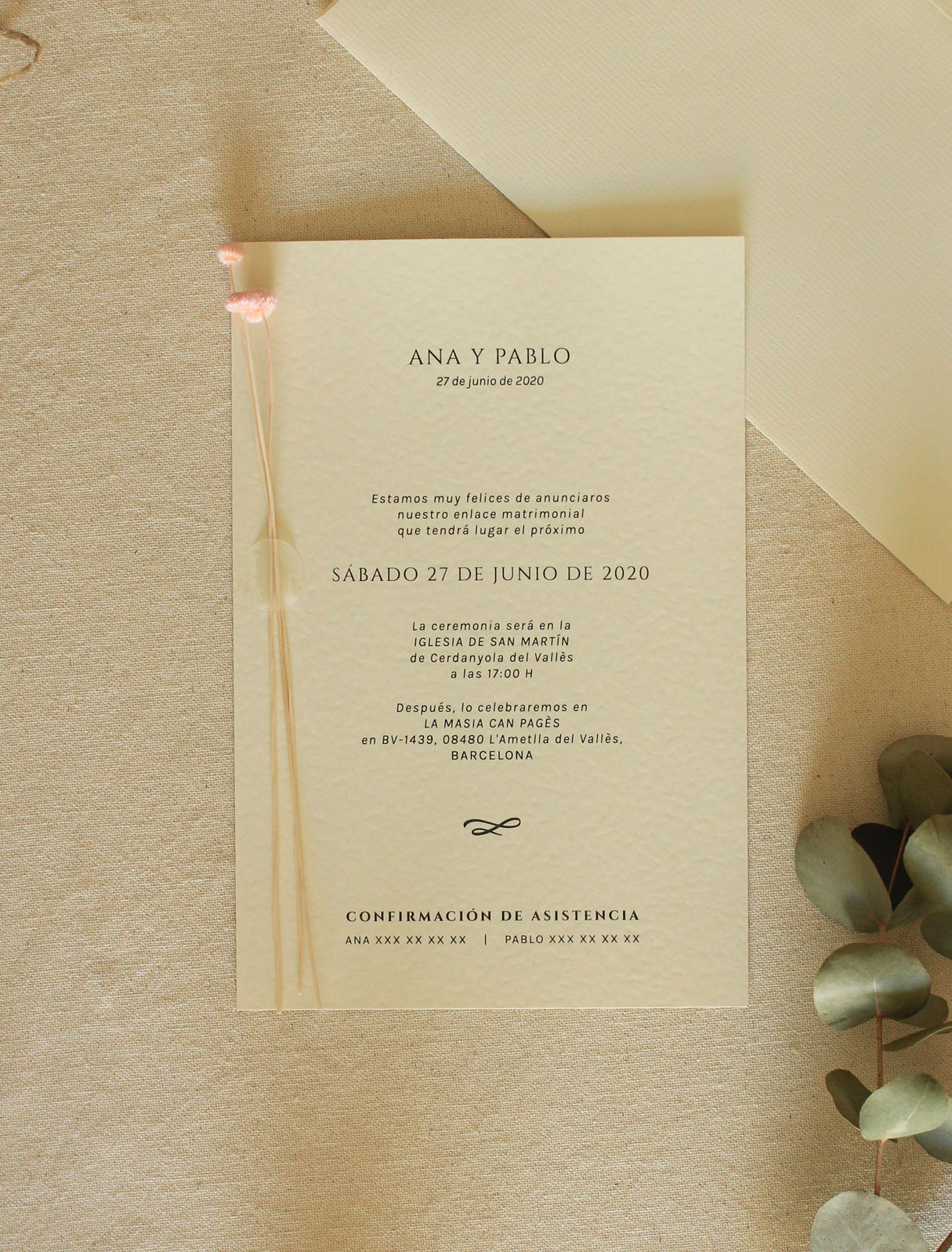Invitación "minimal"