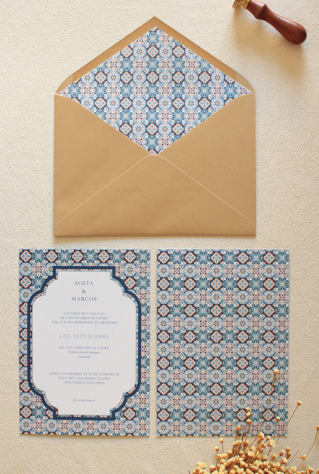 Invitación "Azulejos"