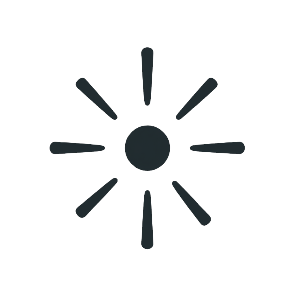 _A minimalist, abstract logo design with no background. The logo consists of a small, perf
