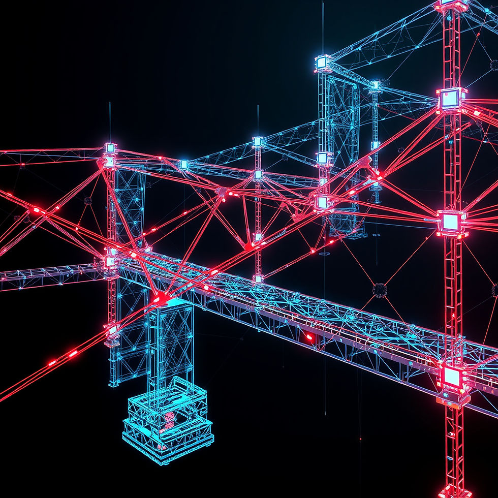 _Construction manager and homeowner hands jointly drawing blueprint on transparent smart g
