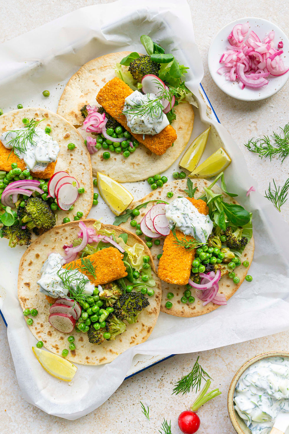 Fishstick wrap broccoli gezond recept