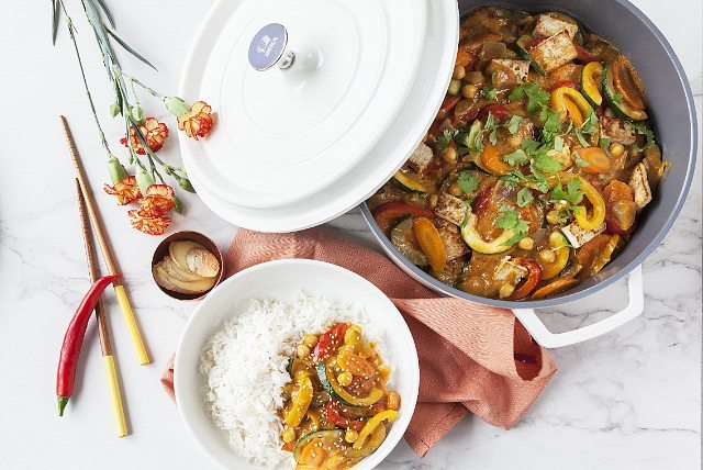 Thaise curry met tofu