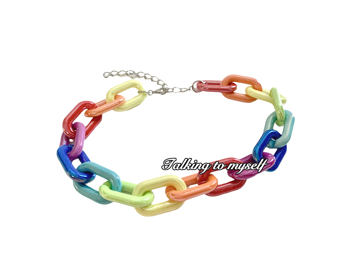 Jumbo chunky rainbow - choker