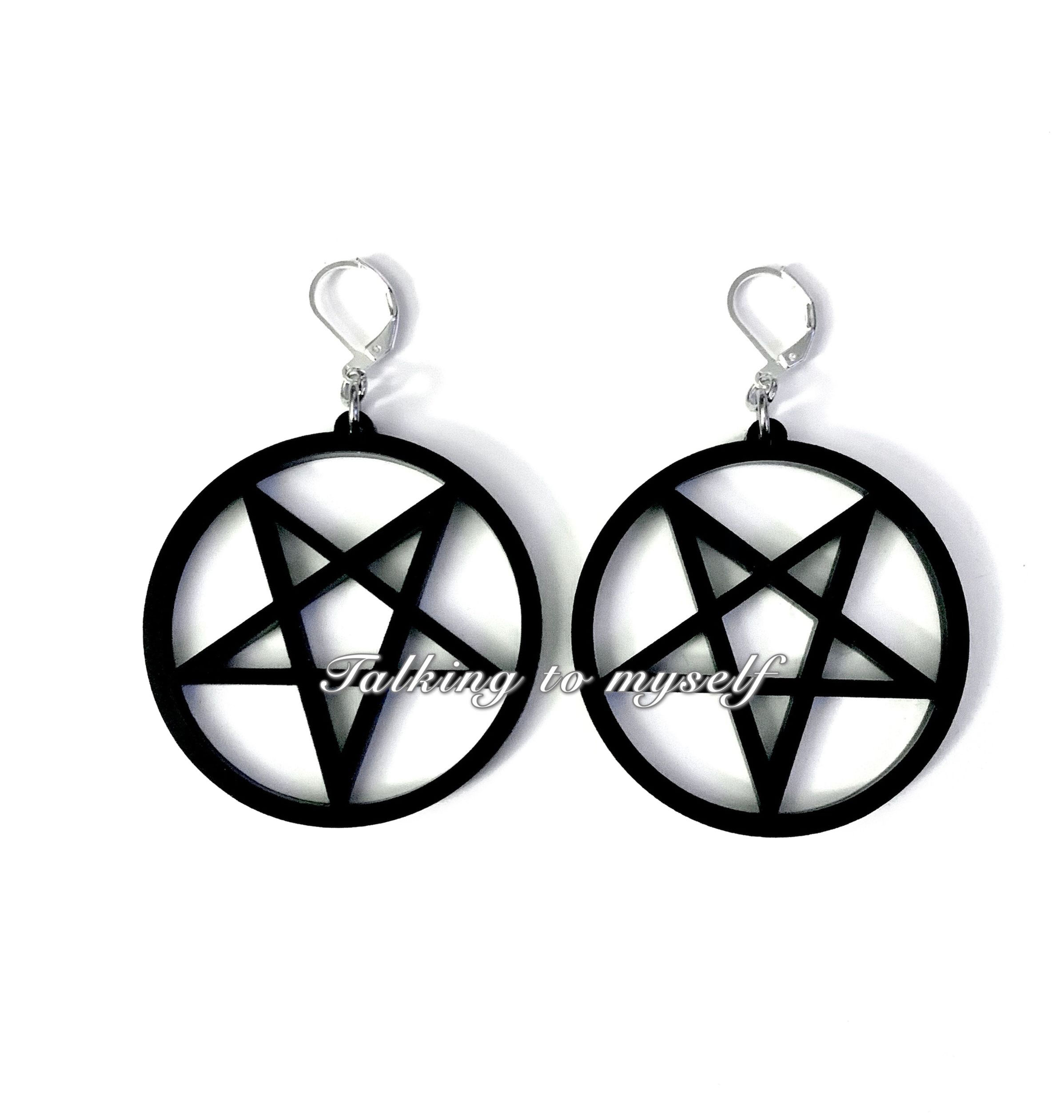 Black Pentacle flipped - korvakorut