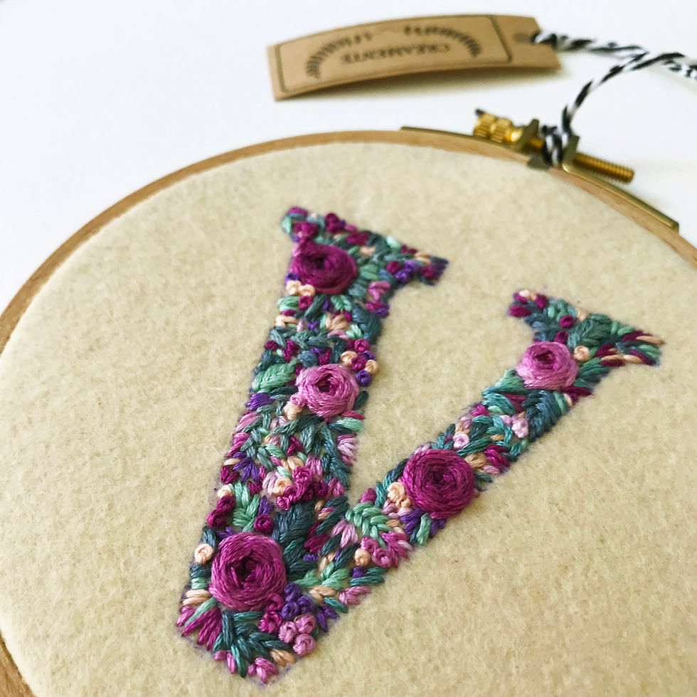 Thumbnail: Reserved for Angela - Custom Initial Embroidery