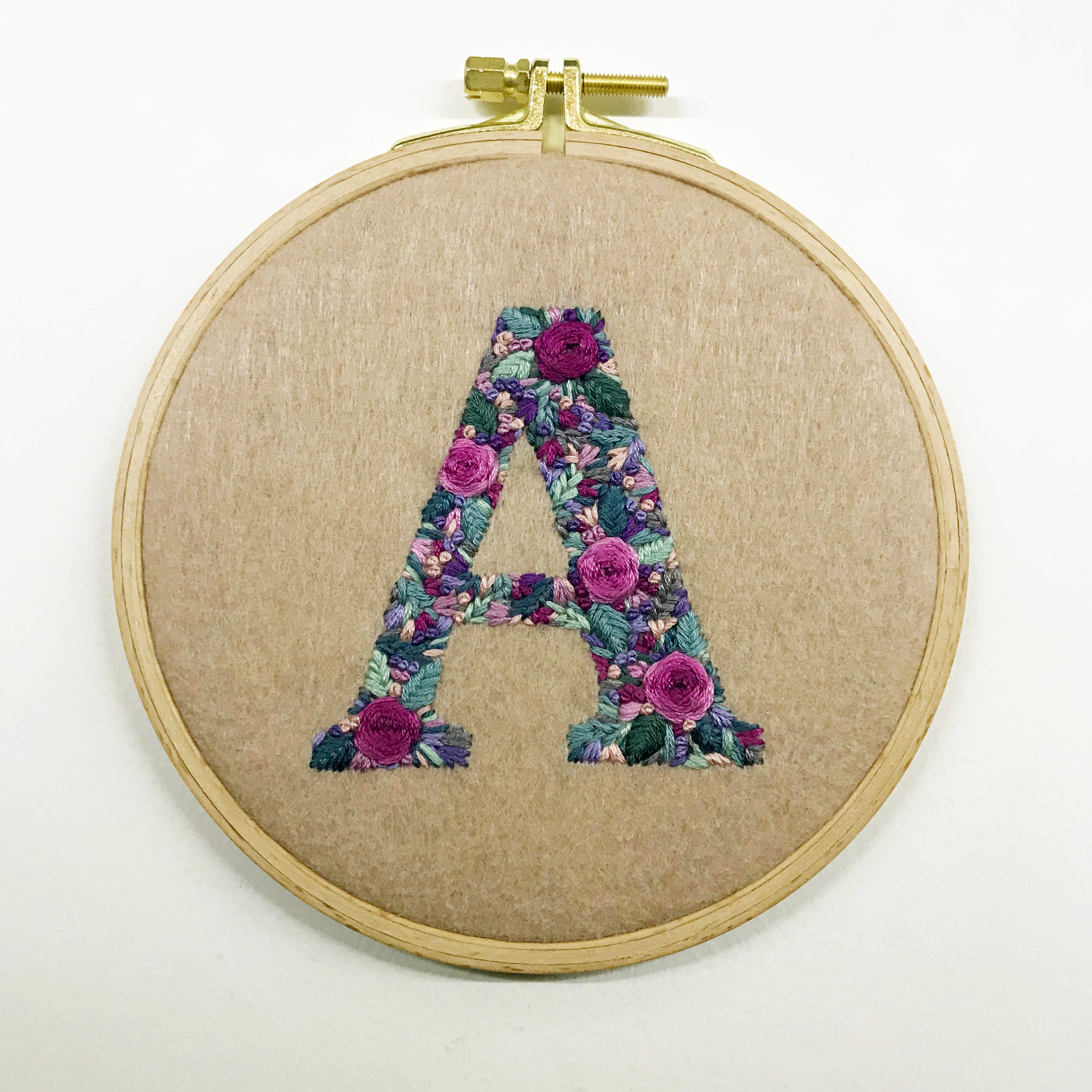 Custom Initial Embroidery for Angela