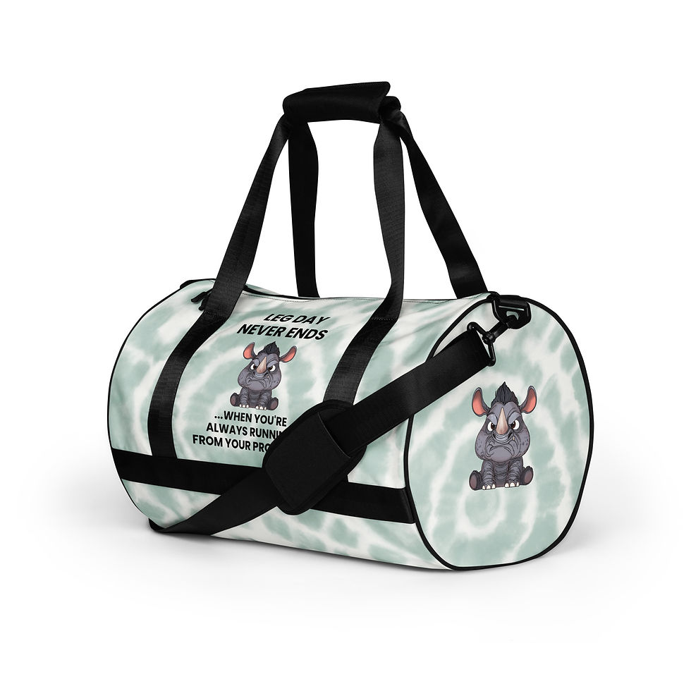 Leg Day Forever Gym Bag (Rhino)