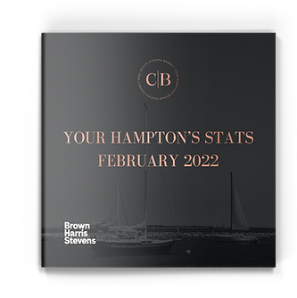 Hamptons housing analysis February 2022 real estate stats cover