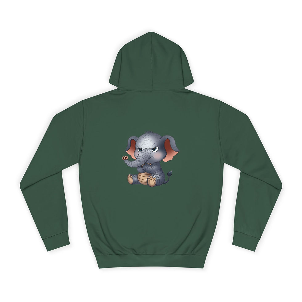 Thumbnail: Affrownie Unisex Hoodie (Elephant)