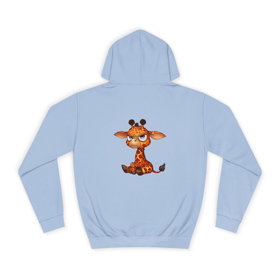 Thumbnail: Affrownie Unisex Hoodie (Giraffe)