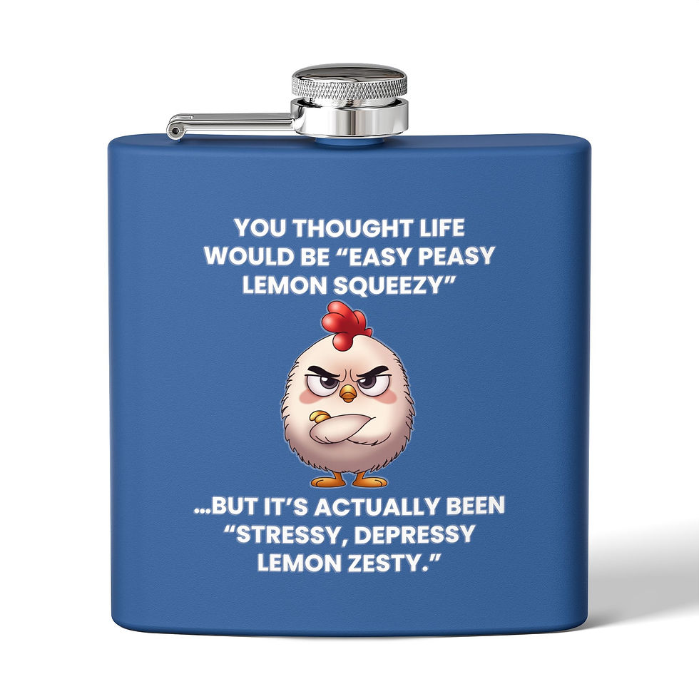 Thumbnail: Lemon Zesty Stainless Steel Flask (6oz.)