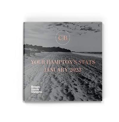 Hamptons real estate monthly report January 2023 cover