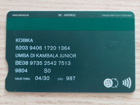 Compte de banque/Bankrekening
