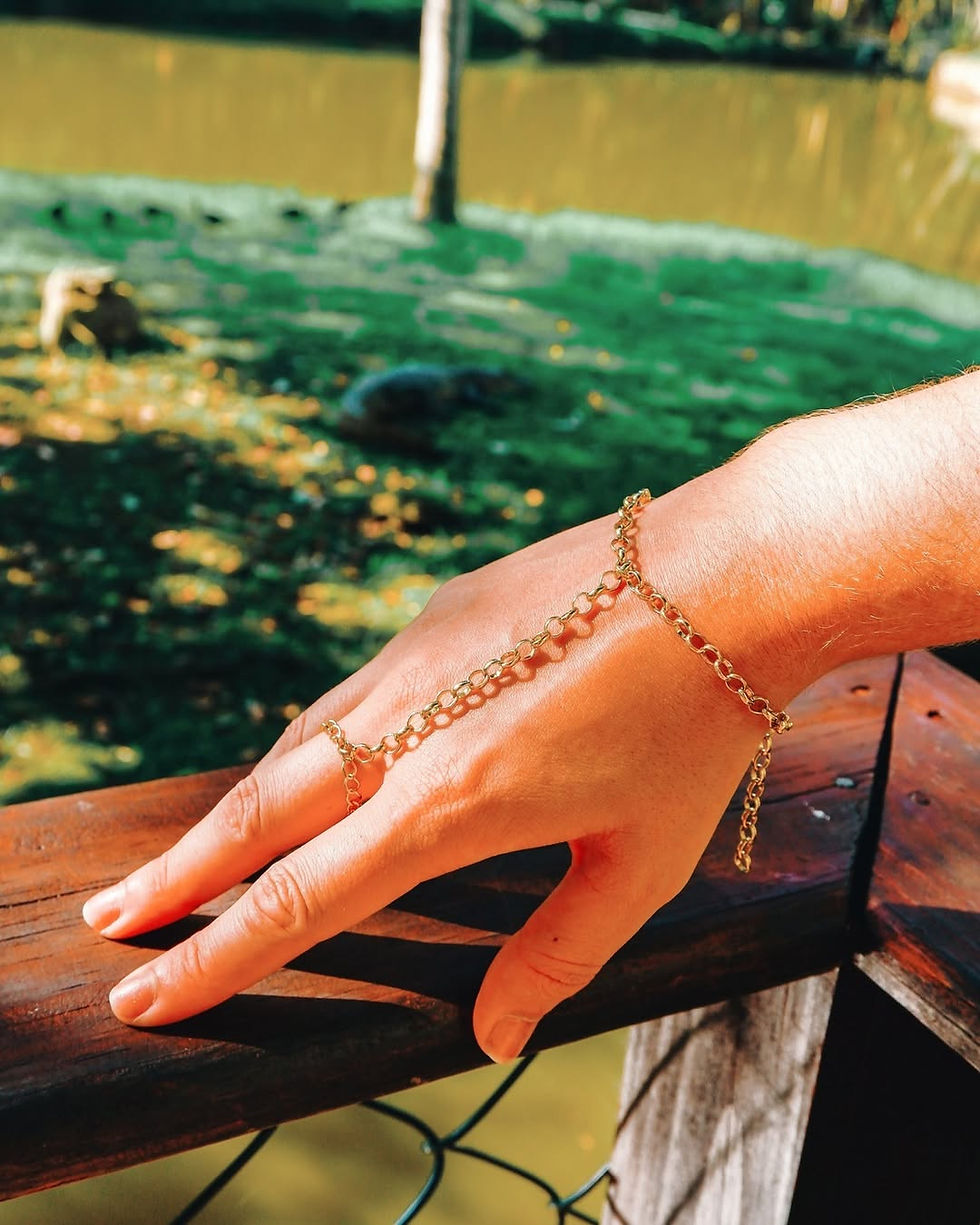 Miniatura: Pulseira/anel de mão