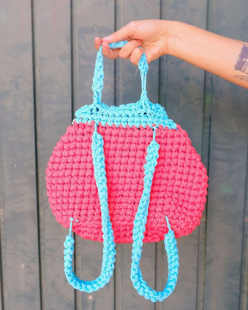 Miniatura: Mochila em crochê