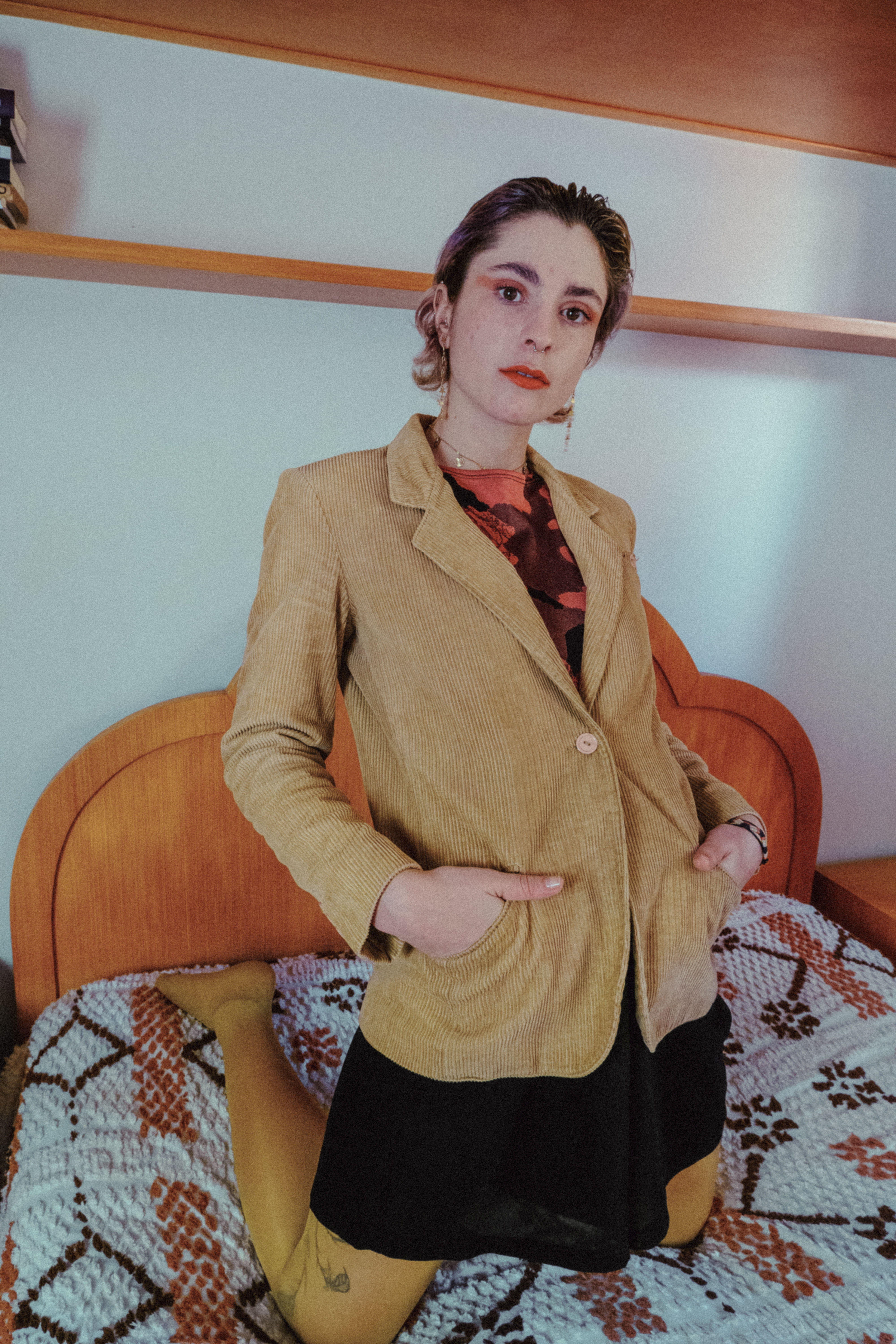 Blazer veludo cotelê