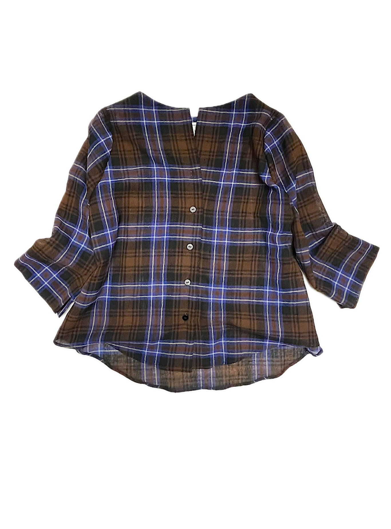 Yomo Checked Shirt (Japanese woven wool)