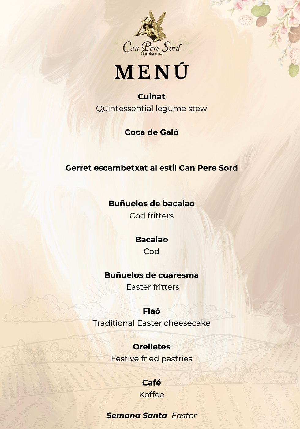 easter menu
