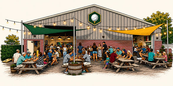 Backspin Social in Leland, NC offers indoor golf, sports games, and social events in Brunswick County