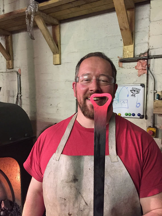 Happy customer with bottle opener