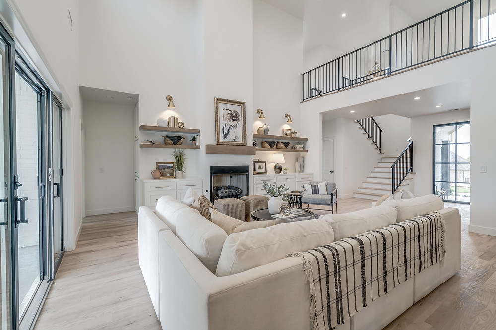 House of Rad Modern Farmhouse Two Story Living Room