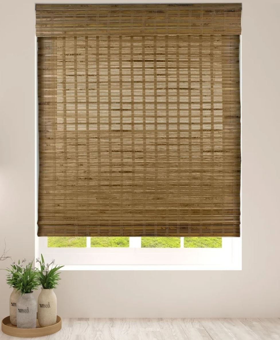 Arlo Blinds Dali Native Bamboo Roman Shades