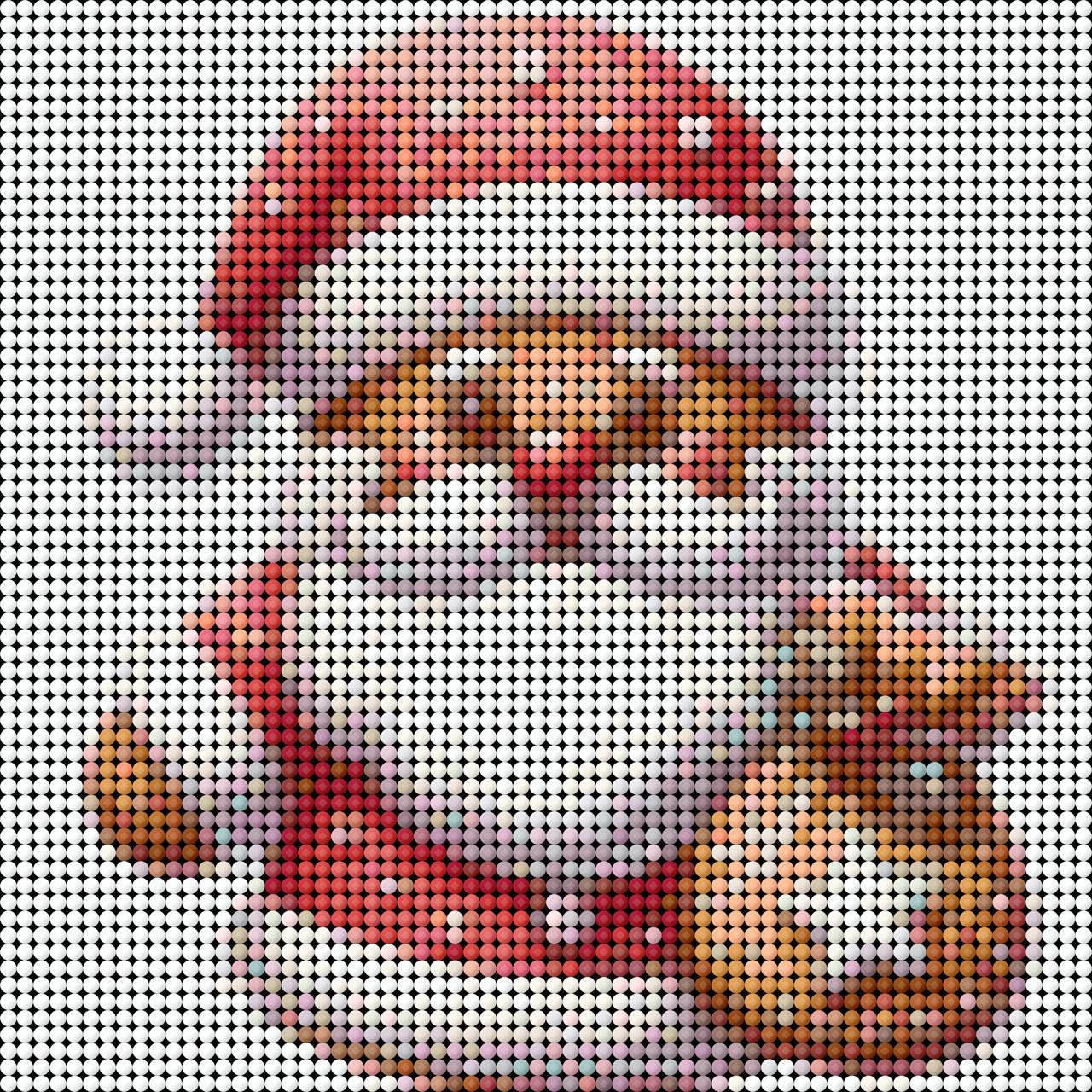 Galleta y Muérdago - Diamond Painting - 20x20