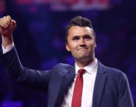 Charlie Kirk at a Turning Point event