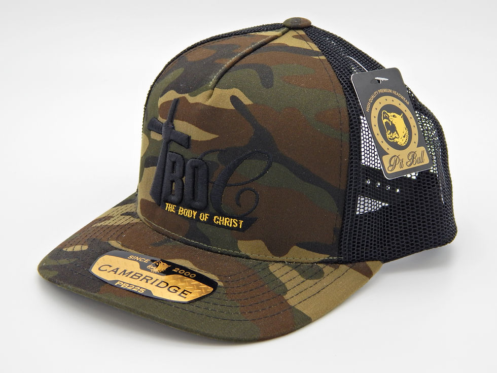 Thumbnail: Green Camoflauge Trucker Hat (5 Panel)
