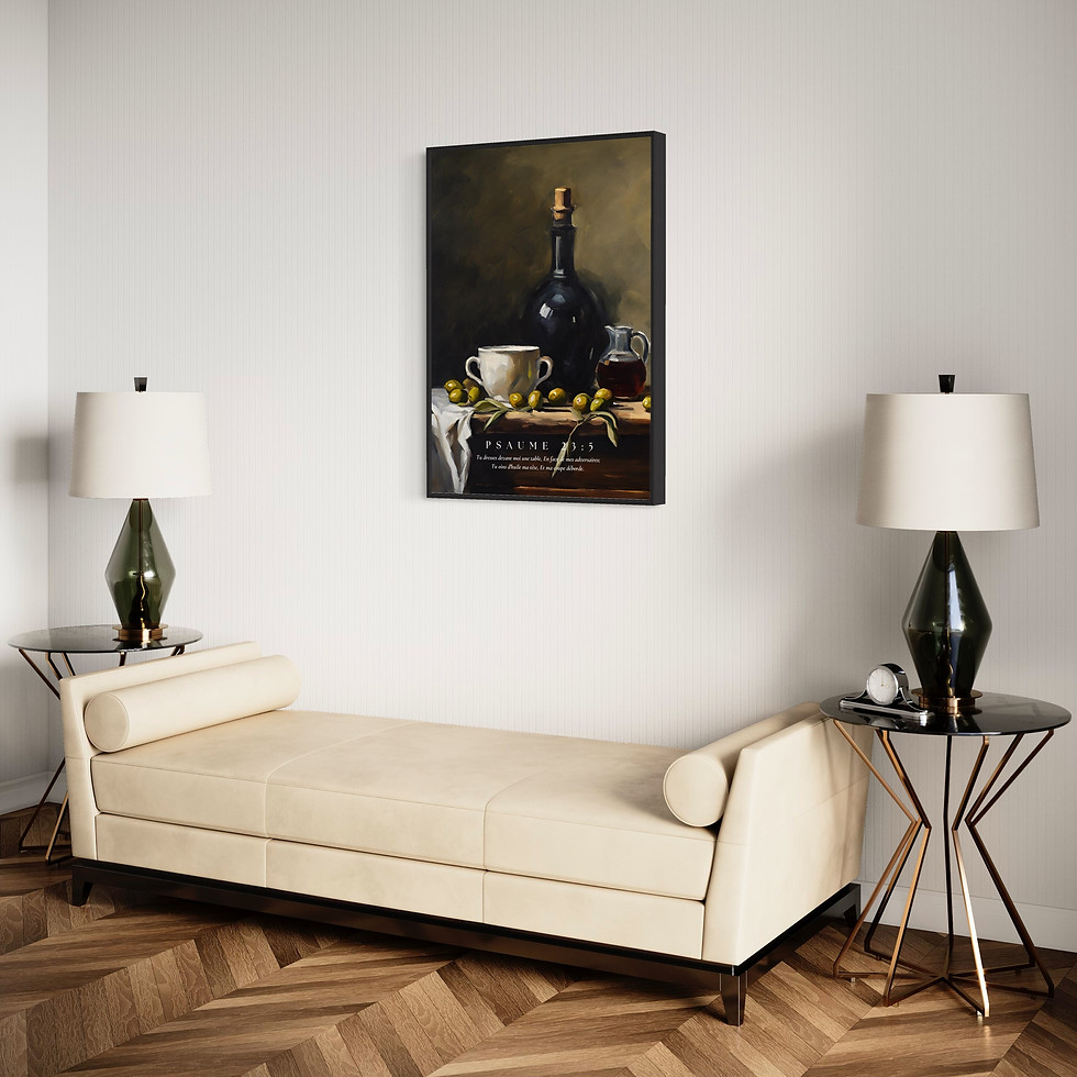 Miniature : L'huile - Psaume 23:5