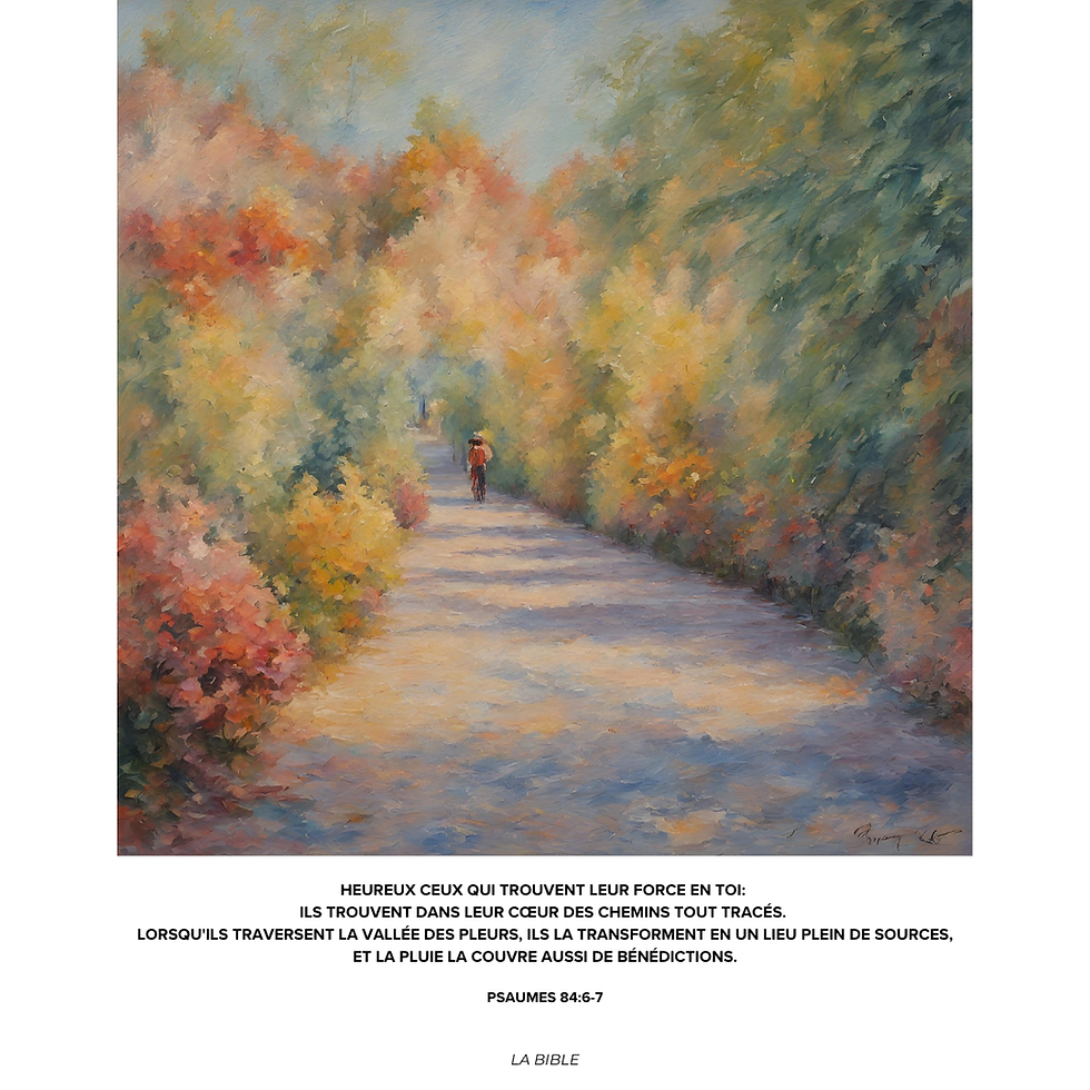 Miniature : Tee shirt MONET - PSAUME 84:6-7