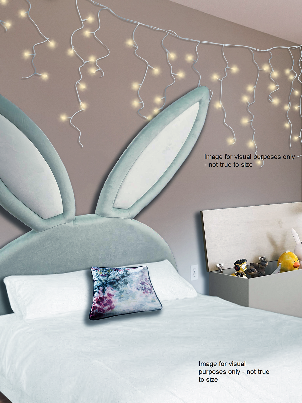 Thumbnail: Luxury Eco Velvet Bunny Ears, Rabbit Headboard