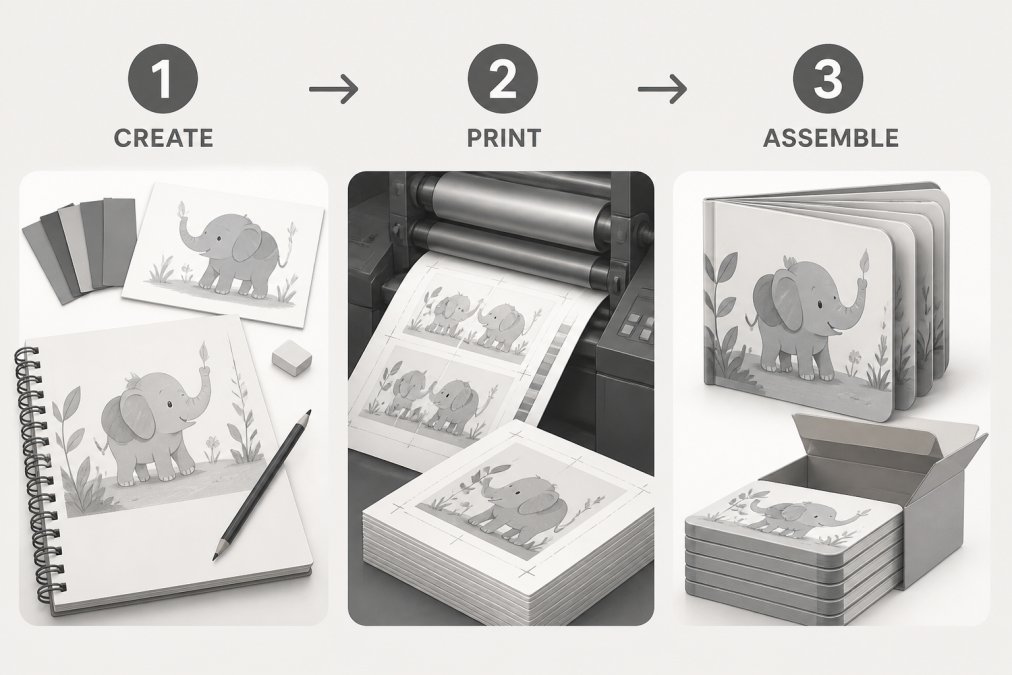 Custom Children's Book Manufacturing Process: From Concept to Delivery